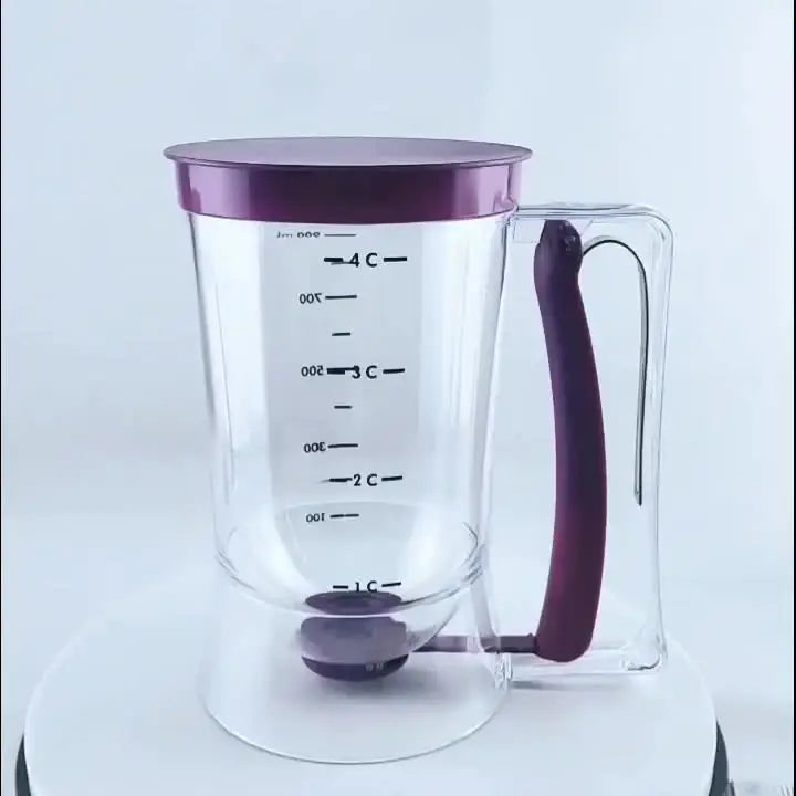 1 Pcs 900ml Batter Dispenser Hand-held Graduated Funnel Pastry Dough Dispensador For Pancake Cupcakes Cake