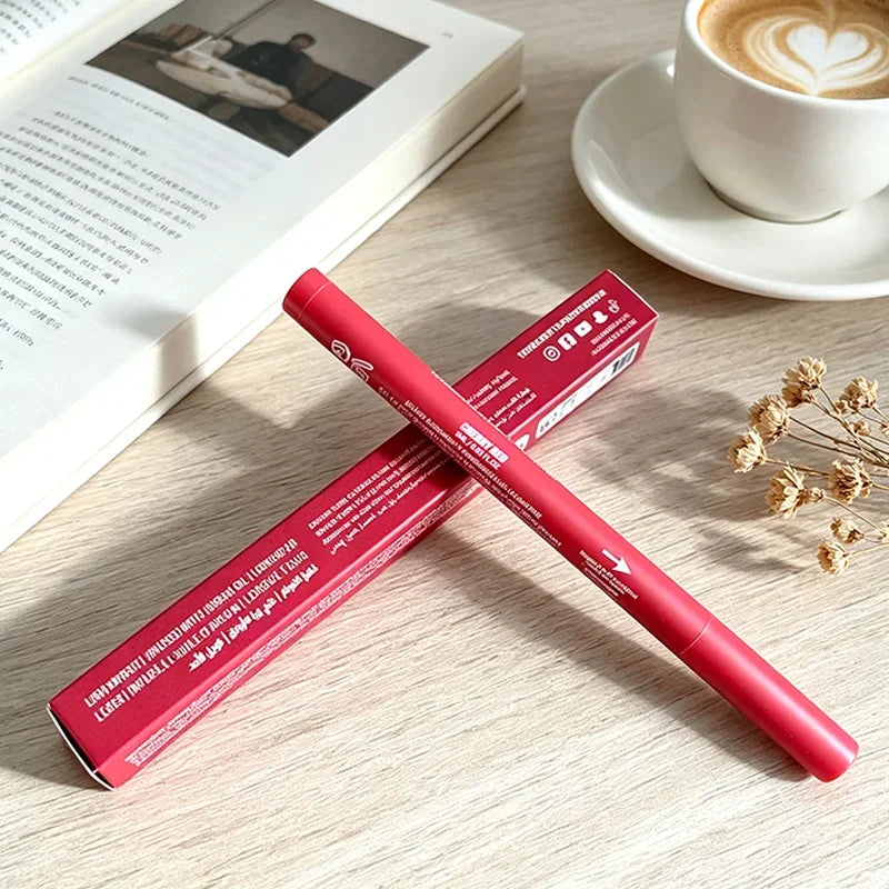 ROD Lipstick Makeup Non-Sticky Lip Gloss Hydrating Crystal Clear Lip Oil Plumping Moisturize Tinted Lipstick Natural Lip Makeup