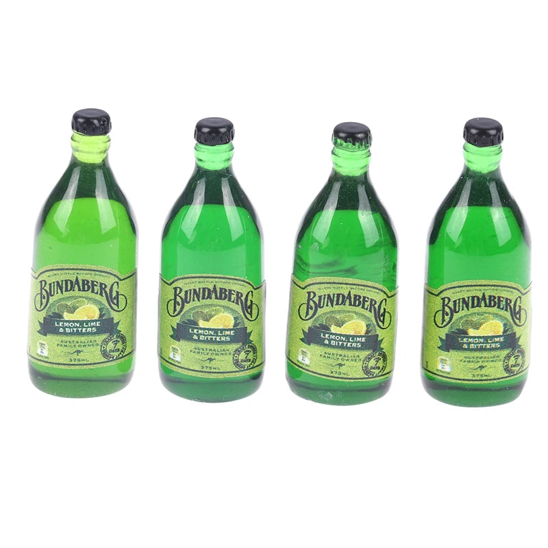 1 Set 1/12 Miniature Wine Bottles Dollhouse Kitchen Accessories - Mini Dolls House Living Room Accessories Beer Drink Bottles
