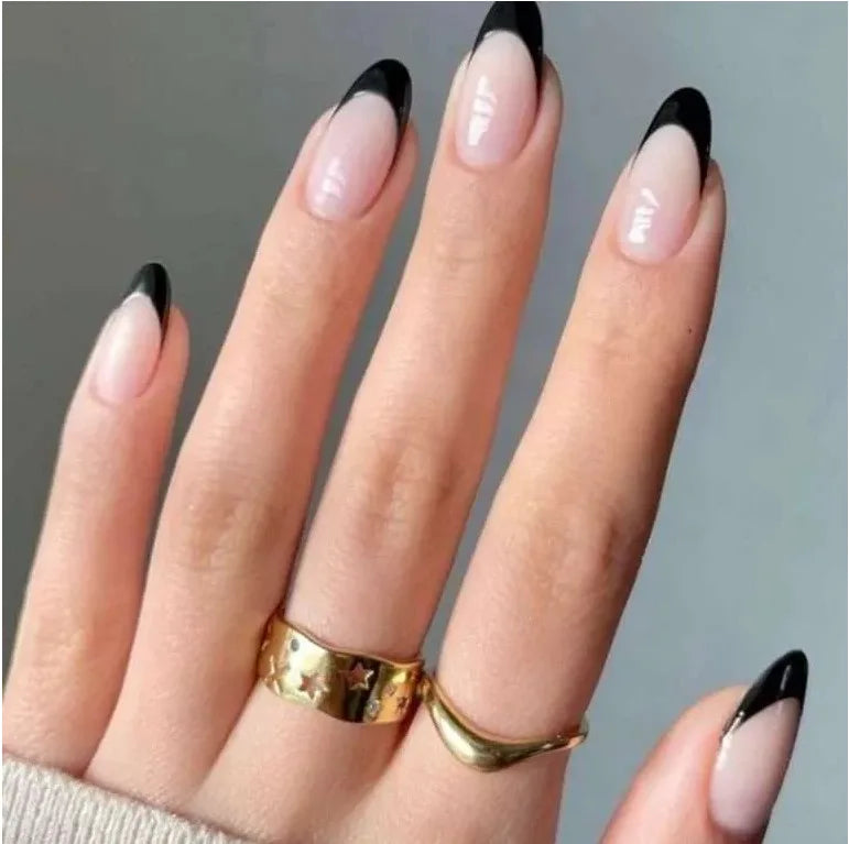 24Pcs/Set Love Ballerina Press on Nails Sets Free False Nails Adhesive Full Cover Artificial Art Fake Nail Professional Material