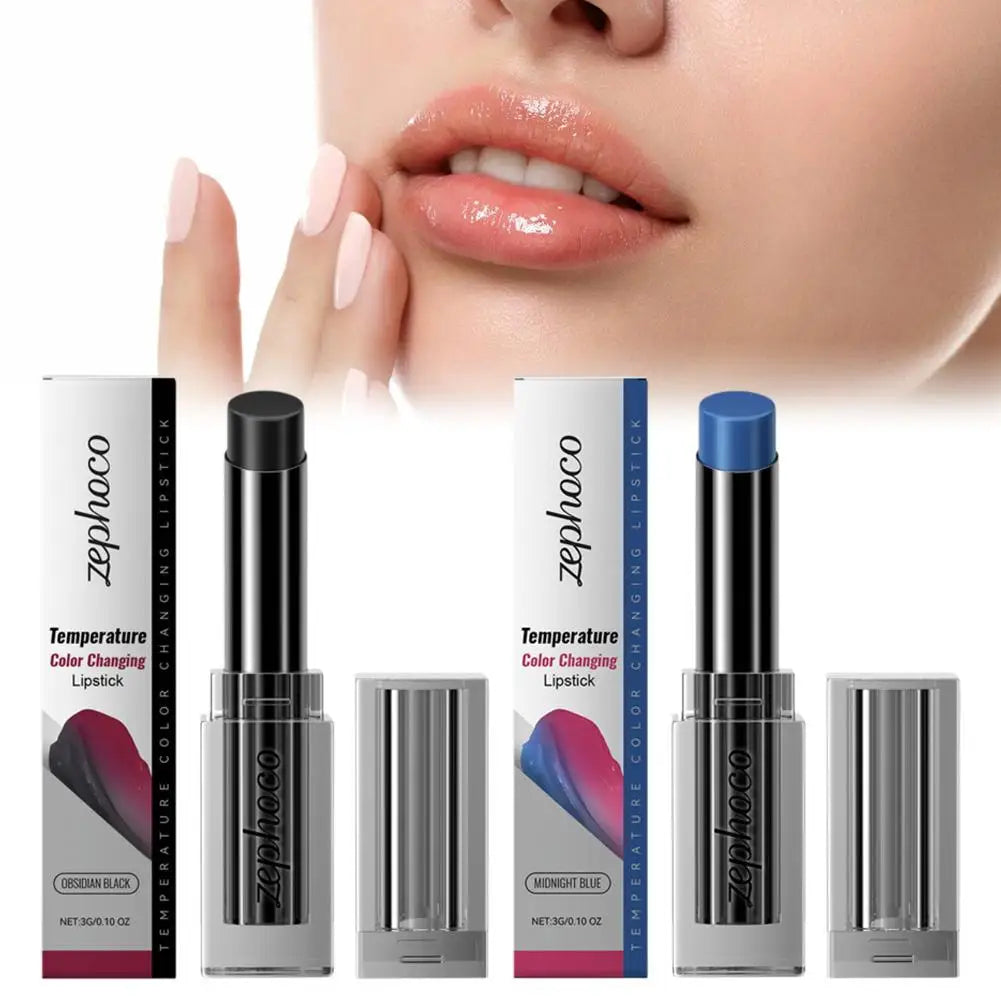 Temperature-Sensitive Color-Changing Lipstick Deeply Nourishing Prevents Dryness And Cracking Fades Lip Lines Locks In Moisture