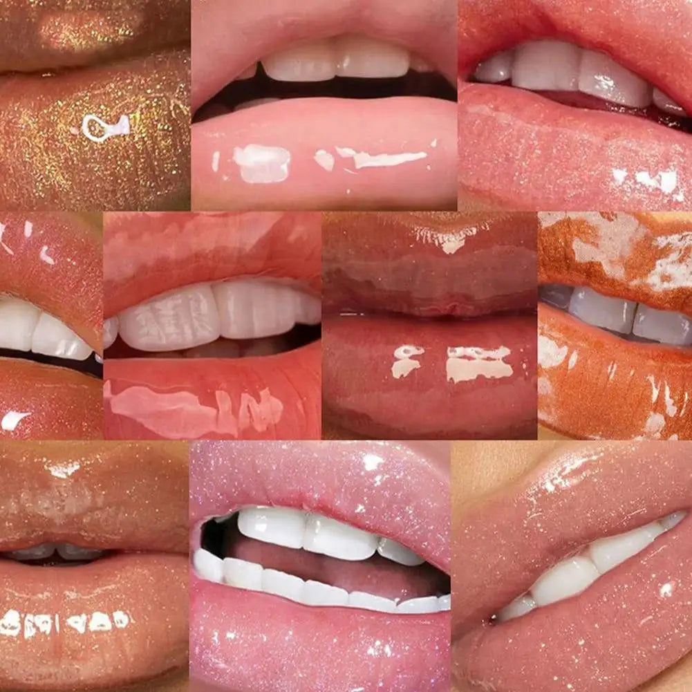 Mirror Pearl Lip Gloss Waterproof Long Lasting Moisturizing Lipstick Shine Glitter Lip Gloss Women Makeup Cosmetic