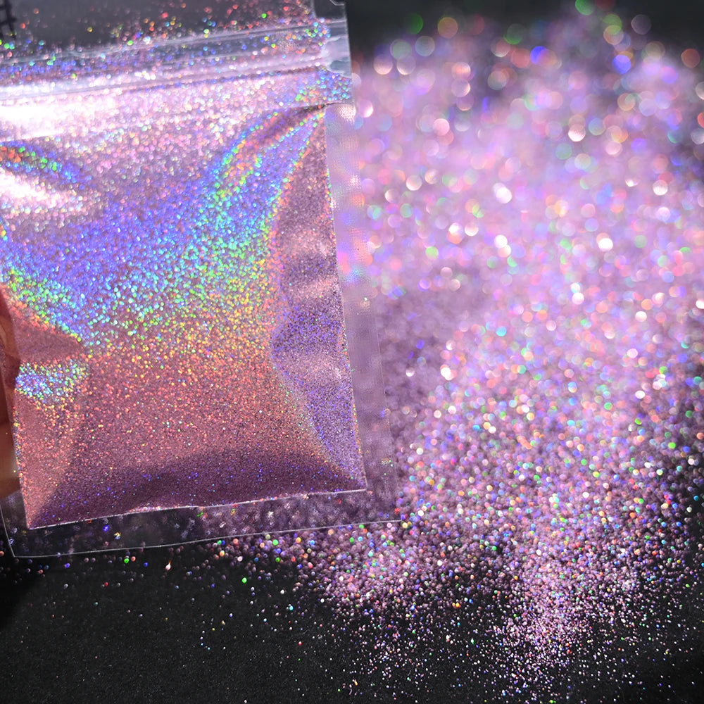 Pearl White Nails Glitter Aurora - Hailey Bieber Nails Moonlight Powders Fritillary Shell Mirror Pigment Nail Decoration