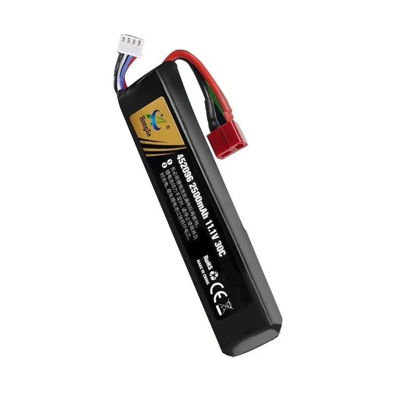Water Gun Airsoft 11.1V 3S 2500mAh 30C 452096 LiPo battery+Charger Tamiya Plug for Airsoft BB Air Pistol Electric Toys Gun Parts