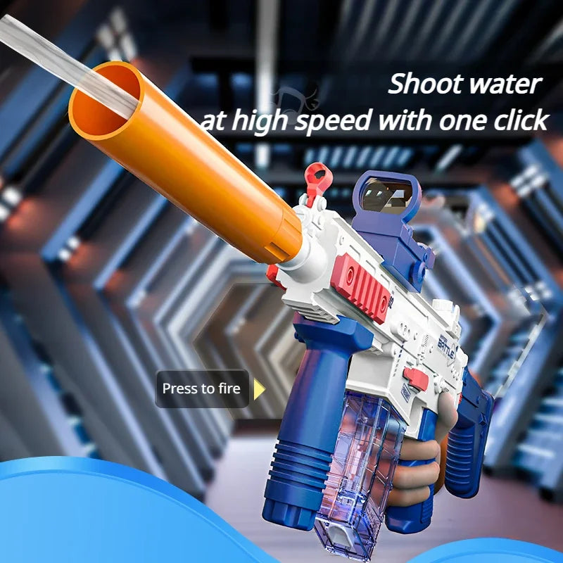 Water Gun Electric Toy High Pressure Full Auto Pool Games Beach Pistol Shooting toy Summer Outdoor Adults Boys Girls Water gun