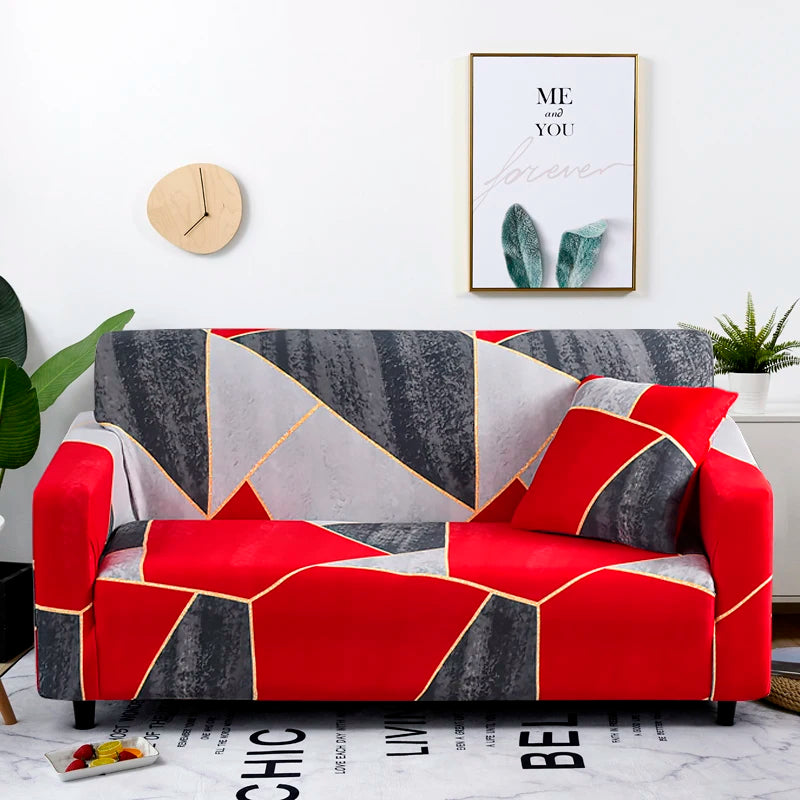 Coolazy Stretch Plaid Sofa Slipcover Elastic Sofa Covers for Living Room funda sofa Chair Couch Cover Home Decor 1/2/3/4-seater