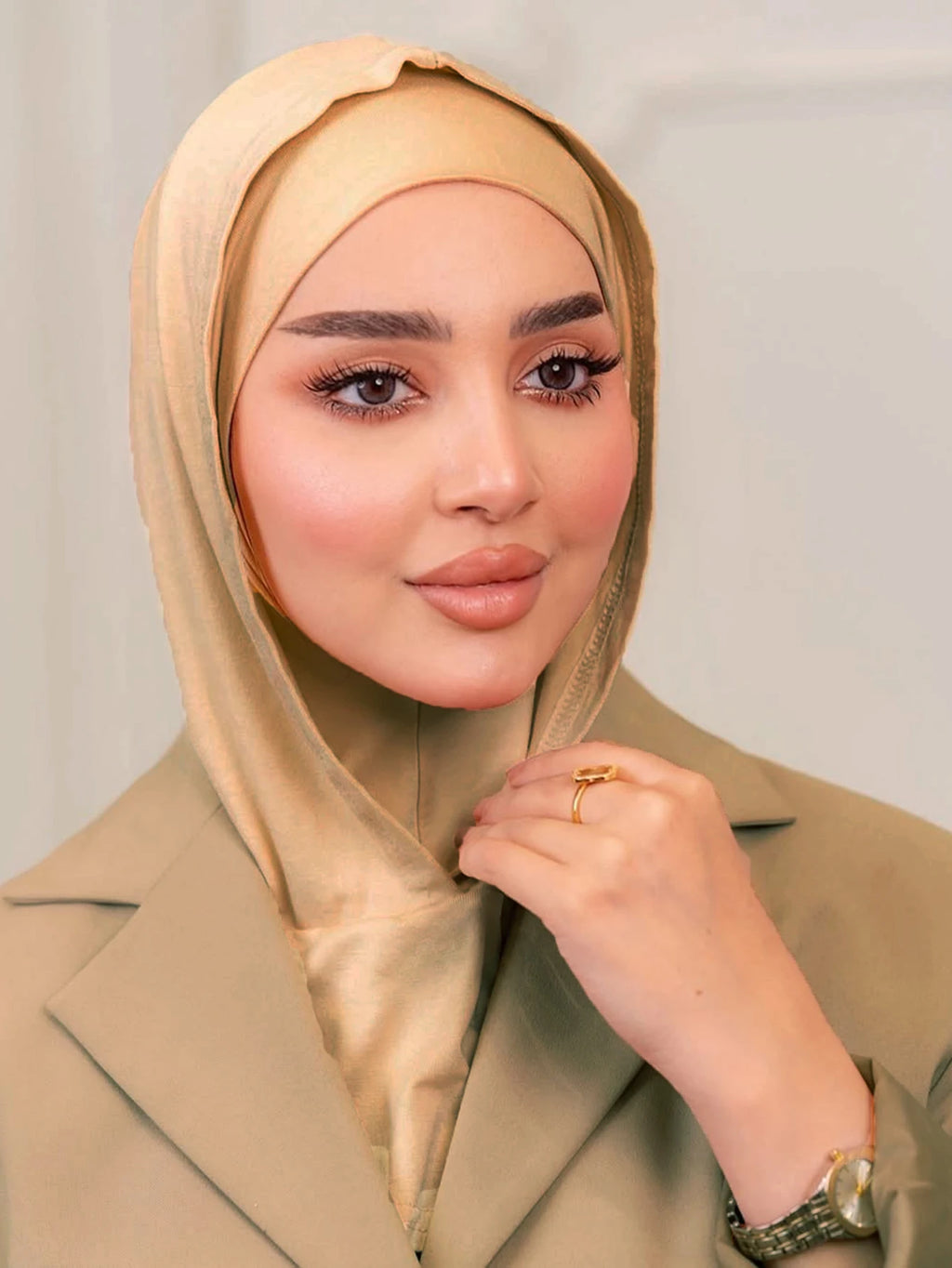 New Muslim Double Layer Under Cap Instant Hijab Inner Cap Islamic Turban Women Hijab Ramadan Elastic Turban Bandana Headband