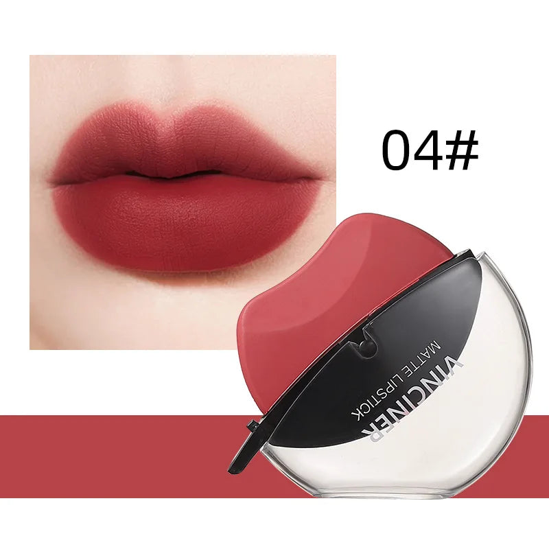 6-color lipstick, one-sucking lazy lipstick, long-lasting and not easy to fade, matte makeup effect, non-irritating matte lipsti