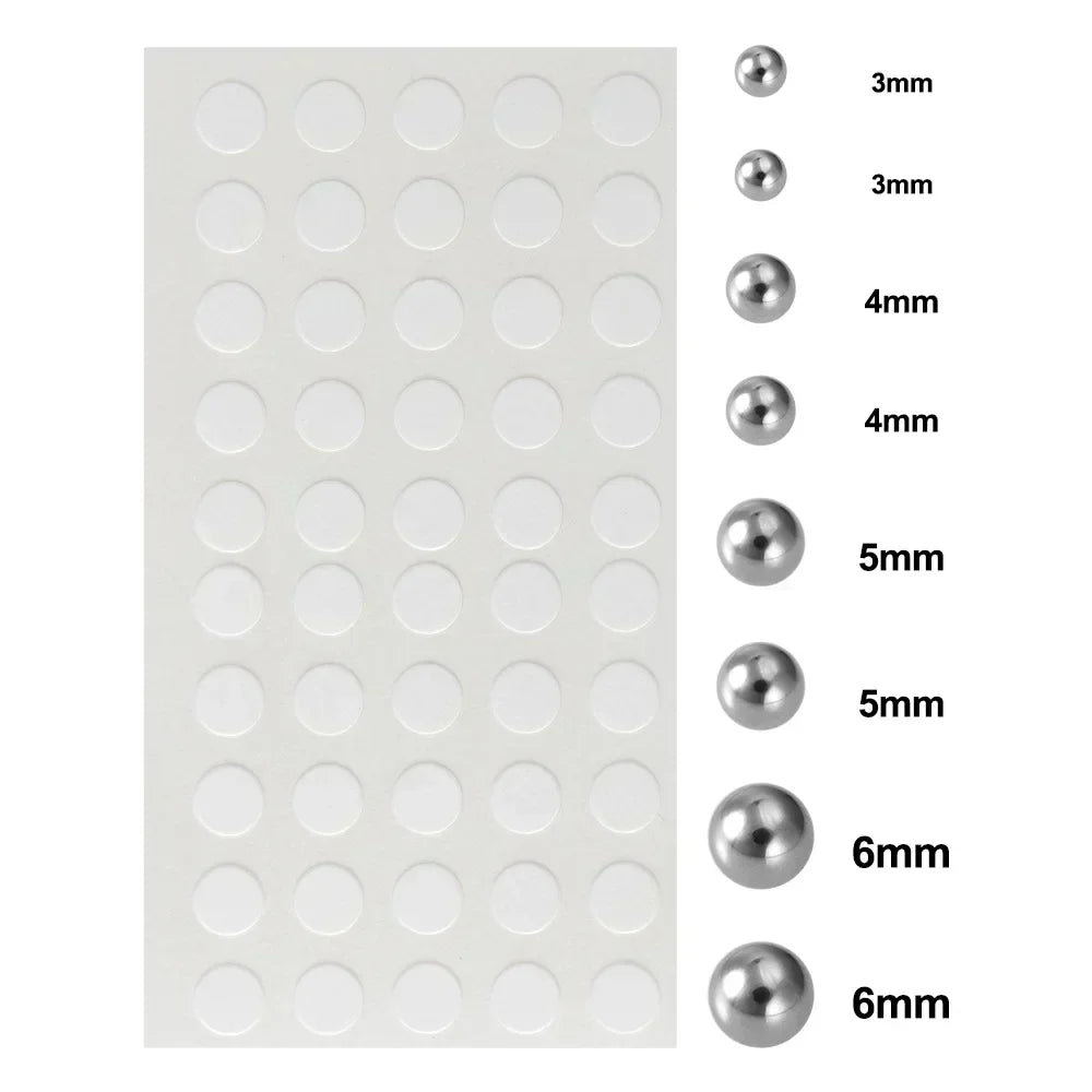 180pcs Non Piercing Lip Nails Sticker Selfadhesive Waterproof Reusable Fake Lip Nail Eyebrow Nose Ring Body Belly Button Jewelry