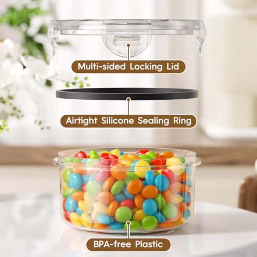 Food Storage Containers with Lids Airtight 35 Containers and 35 Lids 100% Leak Proof Meal Prep Container for Kitchen BPA-Free P