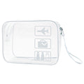Transparent makeup bag, portable outdoor grooming bag, minimalist travel storage bag, PVC transparent makeup bag