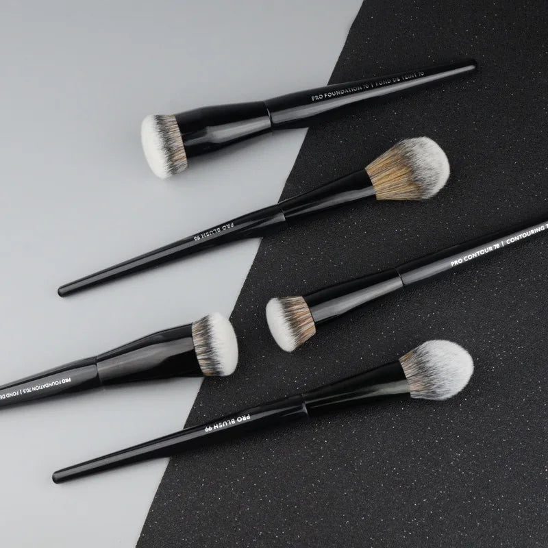 SEP Black Series Makeup Brushes Powder Foundation Concealer Blusher Bronzer Eye Shadow Eyebrow Eyeliner Sculpting Brush Gift