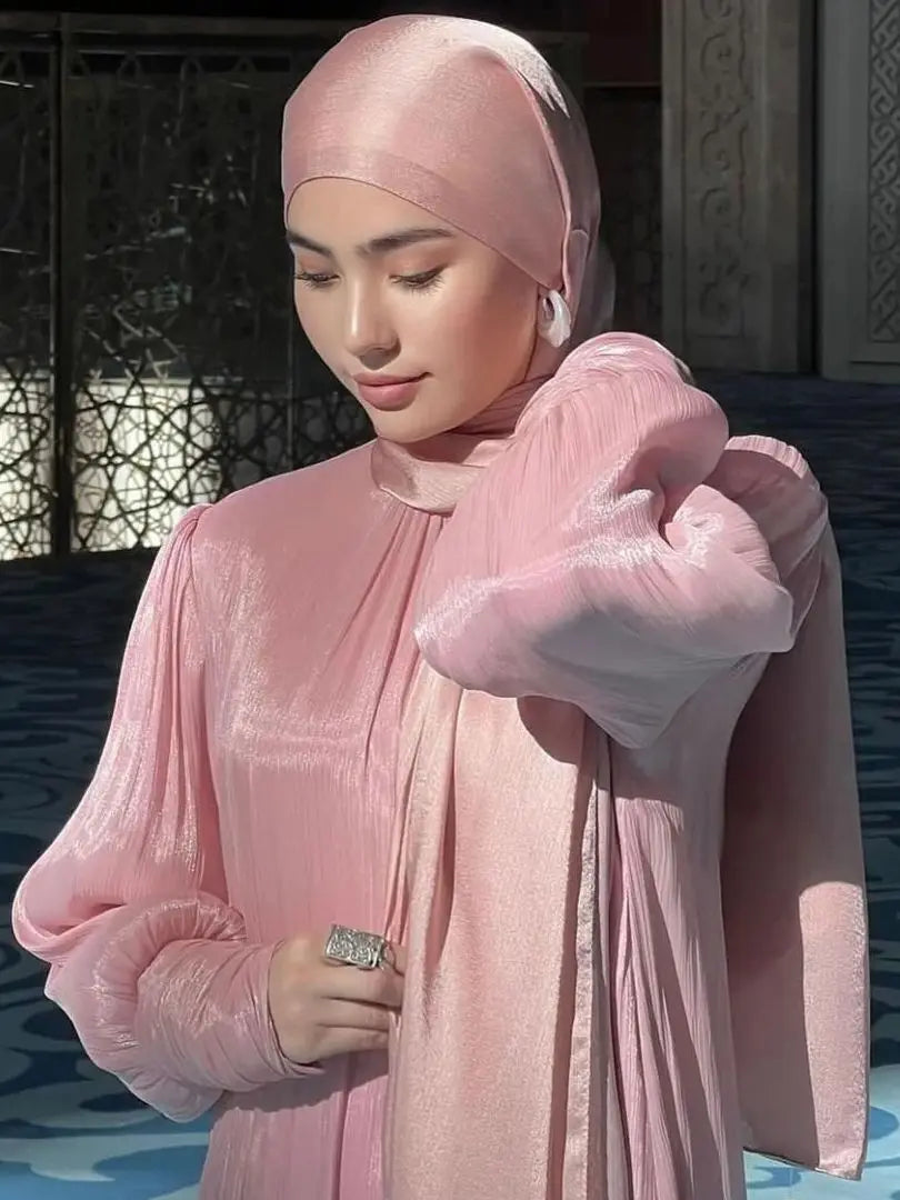 Hotsale Light Weight Plain Shimmery Chiffon Crepe Crinkle Shawl Malaysia Solid Color Glitter Shiny Shimmer Hijab Scarf Women