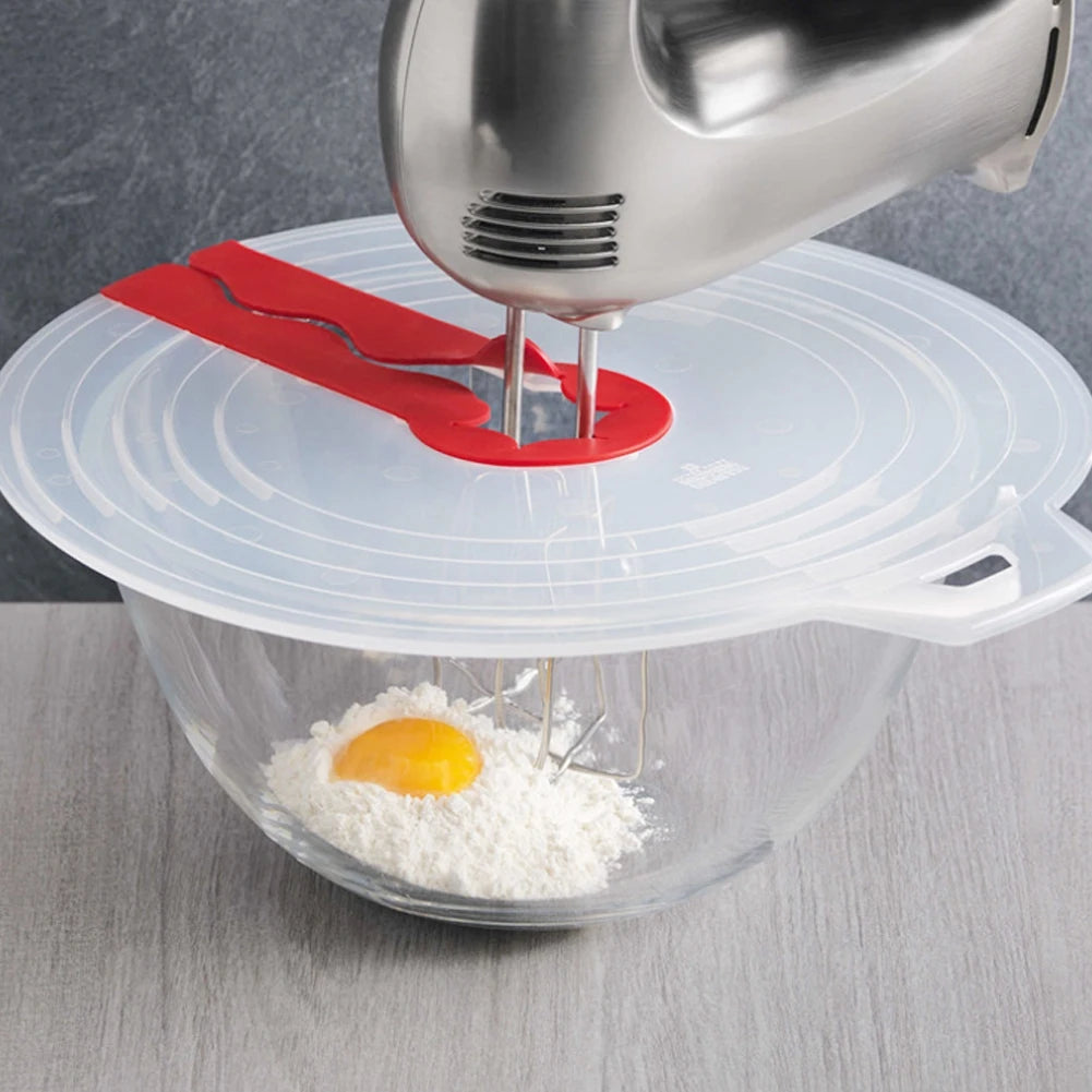 Eggs Mixer Cover Cream Bowl Whisks Screen Baking Beat Eggs Splash Guard Plastic Bowl Lids Cooking Supplies for Kitchen