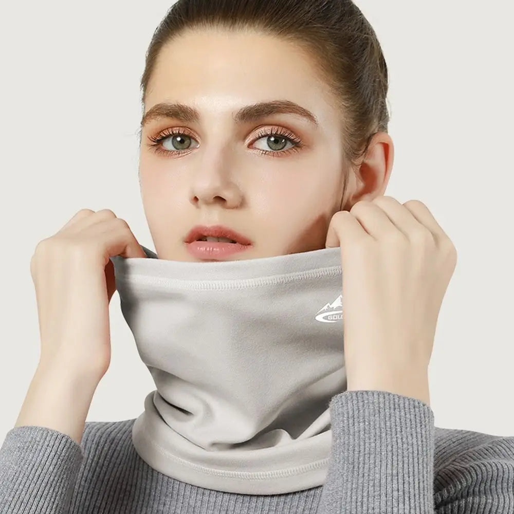 Men Women Winter Sports Bandana Running Velvet Thermal Neck Warmer Ski Hiking Cycling Riding Snowboard Scarf Windproof Headgear