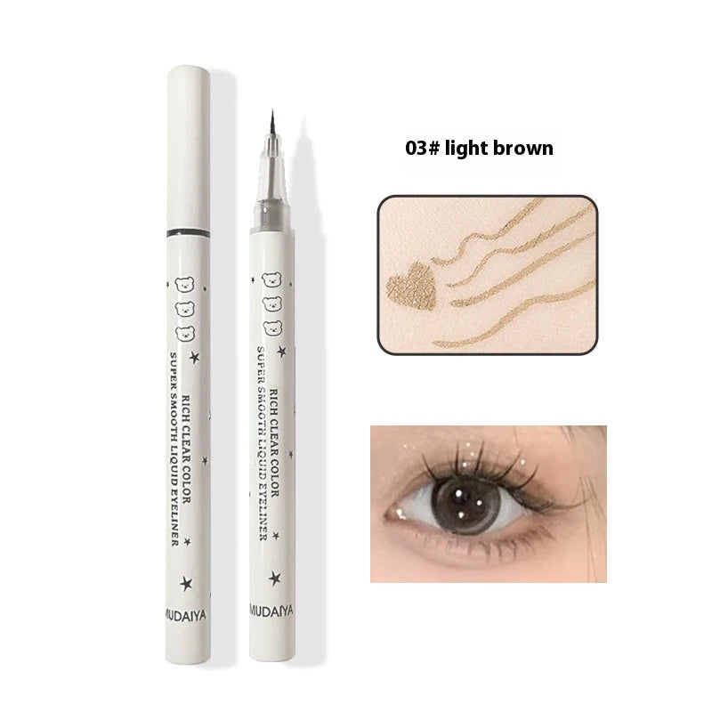 Cute Bear Waterproof Long-Wearing Liquid Eyeliner Makeup Quick-Drying, Smudge-Resistant,  Formula for Sensitive Eyes Cosmetics