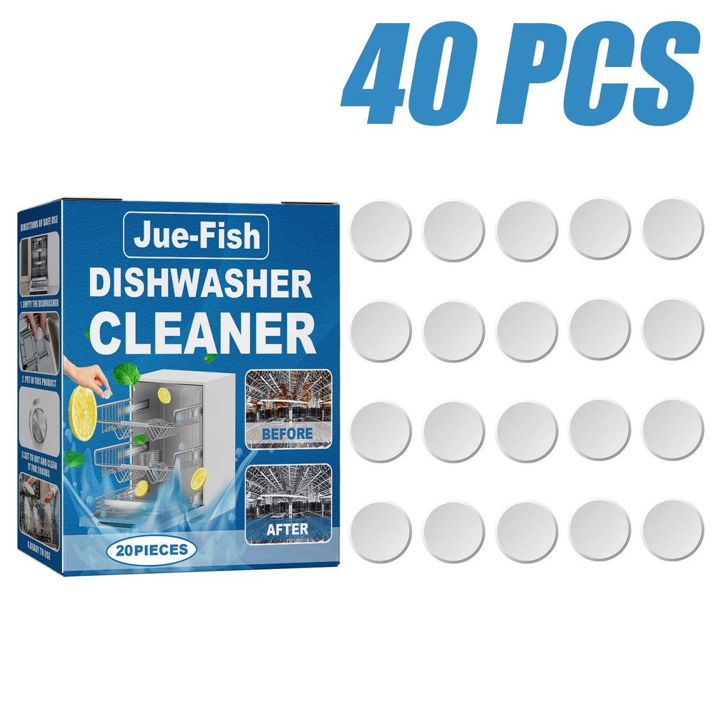 Dishwasher Cleaner Strong Oil Stain Removal Descaling Detergent Tablets Kitchen Cleaning Tools for Dishwasher Washing Machine