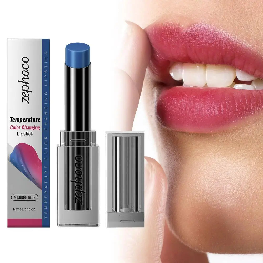 Temperature-Sensitive Color-Changing Lipstick Deeply Nourishing Prevents Dryness And Cracking Fades Lip Lines Locks In Moisture