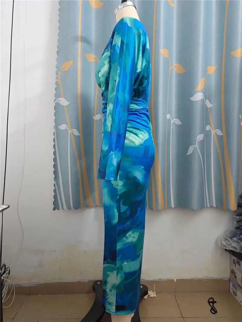 Women's Long Sleeve Dress European Style Batwing Sleeve Other Fabric Ladies Fashion Citywalk Dress Winter Collection