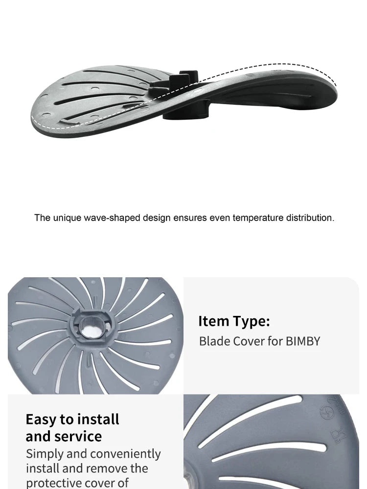 Nylon Innovative Knife Cover Blade Cover Protector Compatible with Vorwerk Thermomix BIMBY TM5 TM6 TM31 Cooking Kitchenware