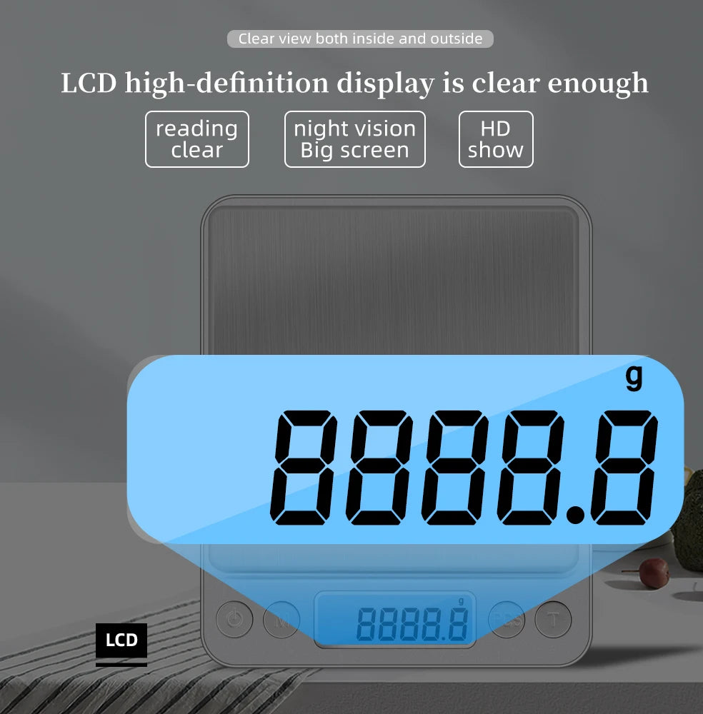 Multiple specifications Digital Scale Precision Scales Jewelry Weighing For Food Diet Postal Balance Measuring LCD Electronic