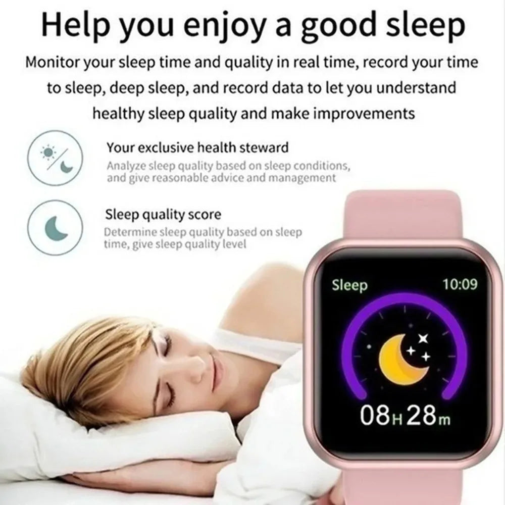 Smartwatch For Women Men Watches Heart Rate Monitor Electronic Fitness Smart Watch Calories Music Player 116Plus Y68 Bracelet