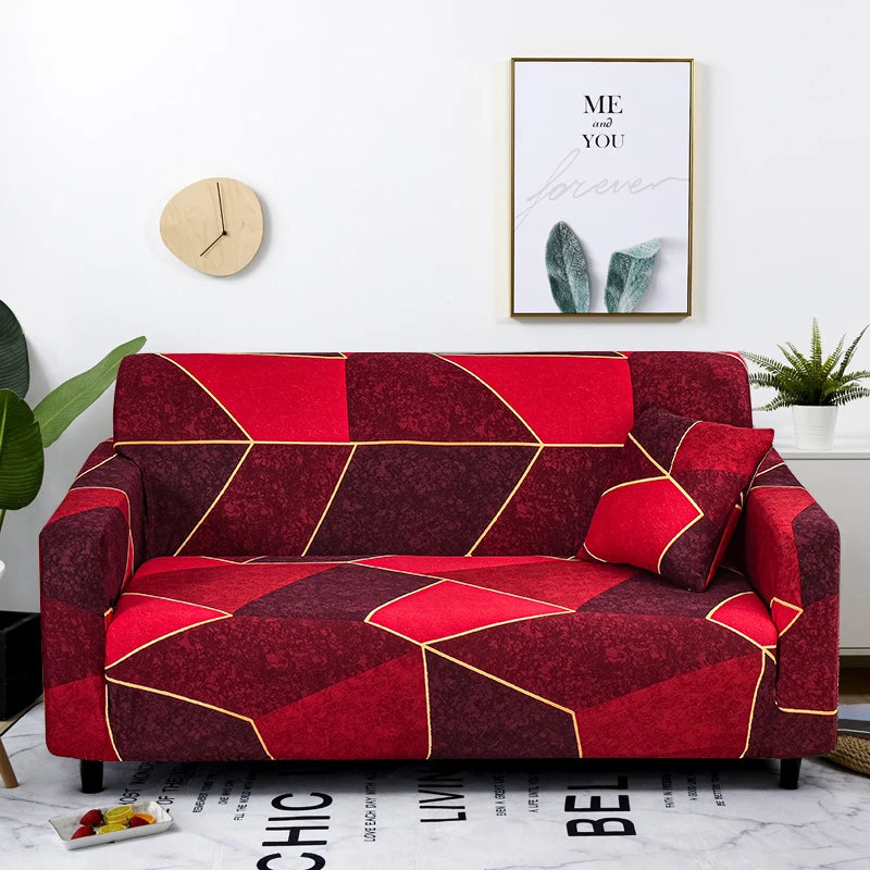 Coolazy Stretch Plaid Sofa Slipcover Elastic Sofa Covers for Living Room funda sofa Chair Couch Cover Home Decor 1/2/3/4-seater