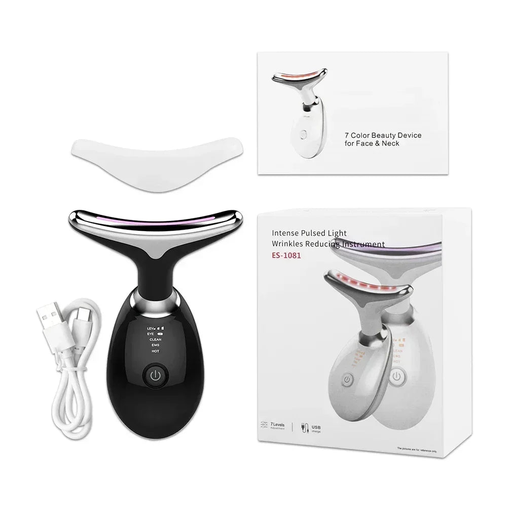 Facial Lifting Device Neck Facial Eye Massage Face Slimmer EMS Beauty Skin Double ChinTightening Anti Wrinkle Aging Face Massage