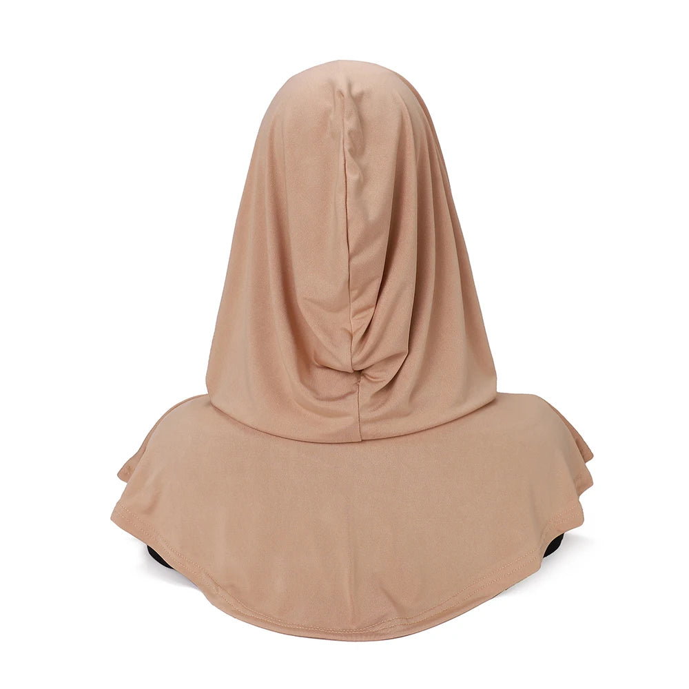 New Ready to Wear Hijab Muslim Undercap Jersey Instant Headscarf Islam Comfort Neck Covered Scarf Light Turban