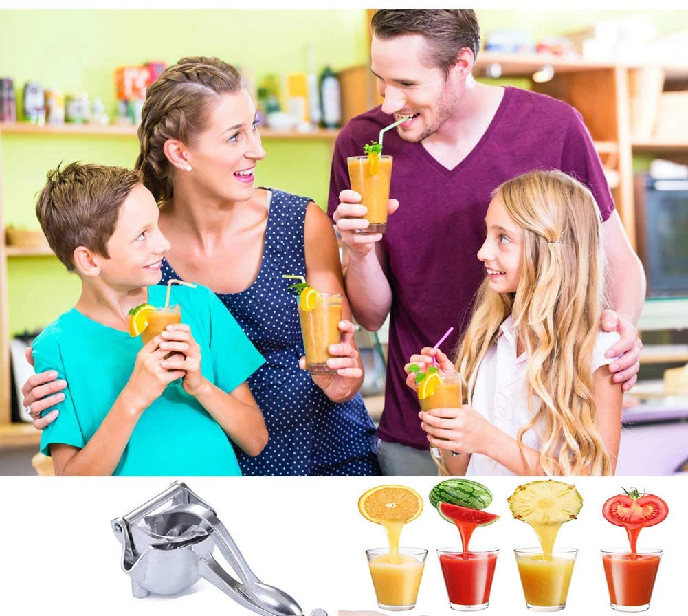 2024 Manual Juice Squeezer Aluminum Alloy Hand Pressure Juicer Pomegranate Orange Lemon Sugar Cane Juice Bar Kitchen Fruit Tool