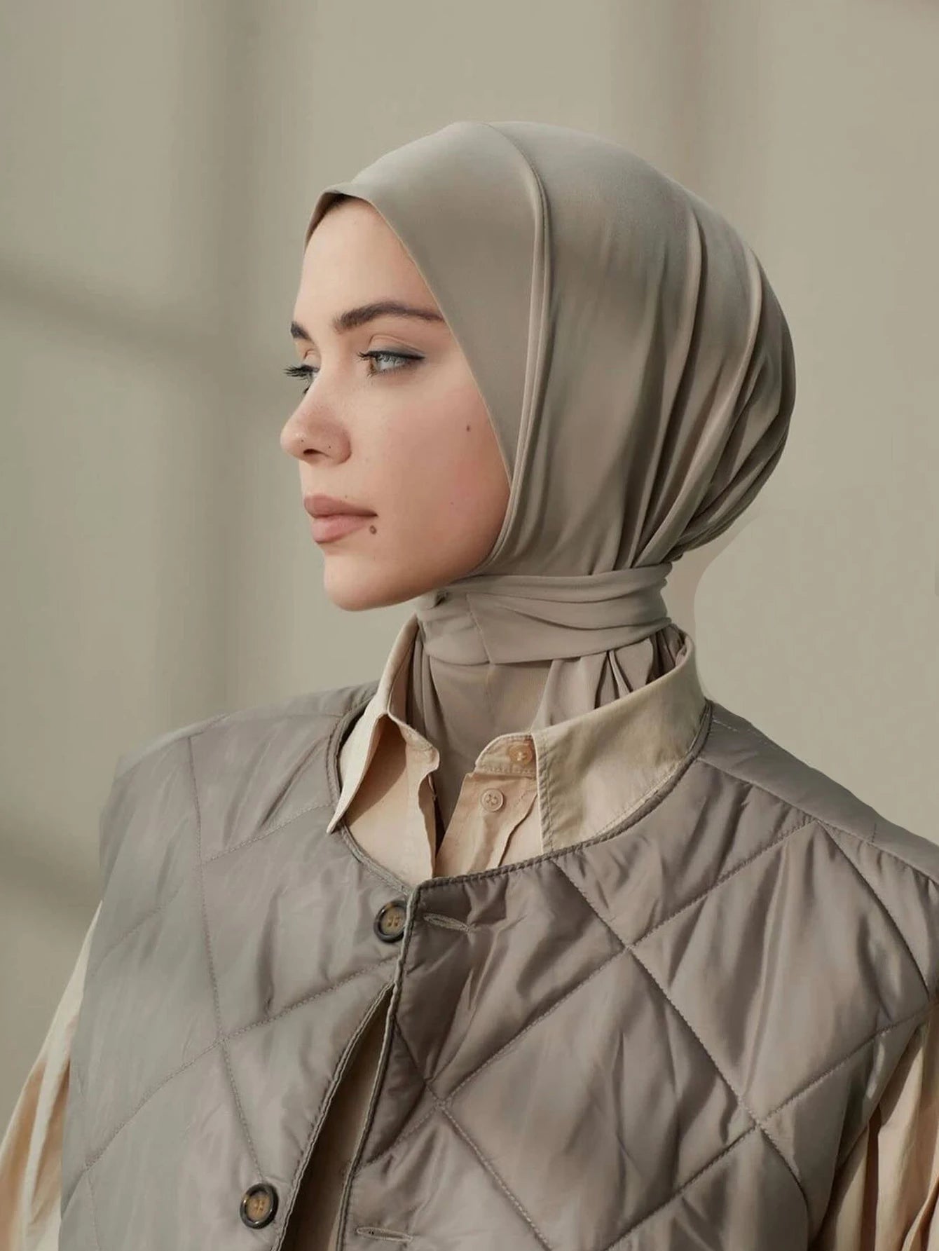 New Instant Hijab for Muslim Women Full Cover Headwraps Scarf Islam Turban Caps Ready to Wear Snap Undercap Hijab