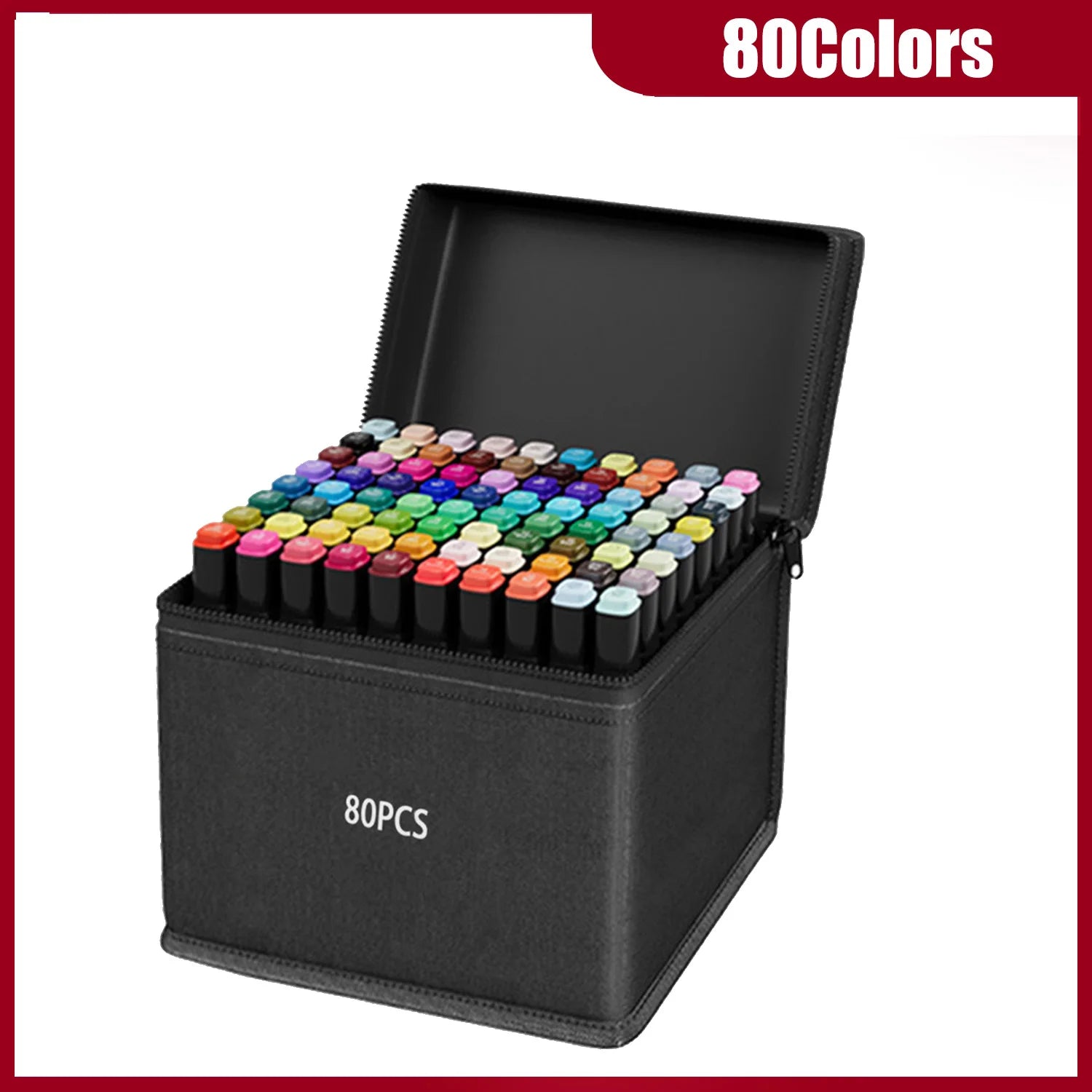 24-262 Colors Alcohol Drawing Markers Dual Tip Permanent Art Sketch Markers for Illustration School Supplied Christmas Gifts