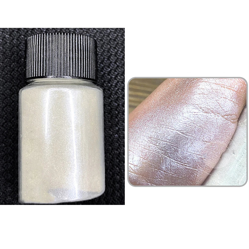 Pearl White Nails Glitter Aurora - Hailey Bieber Nails Moonlight Powders Fritillary Shell Mirror Pigment Nail Decoration