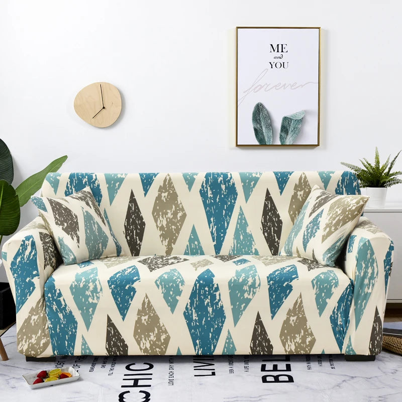 Coolazy Stretch Plaid Sofa Slipcover Elastic Sofa Covers for Living Room funda sofa Chair Couch Cover Home Decor 1/2/3/4-seater