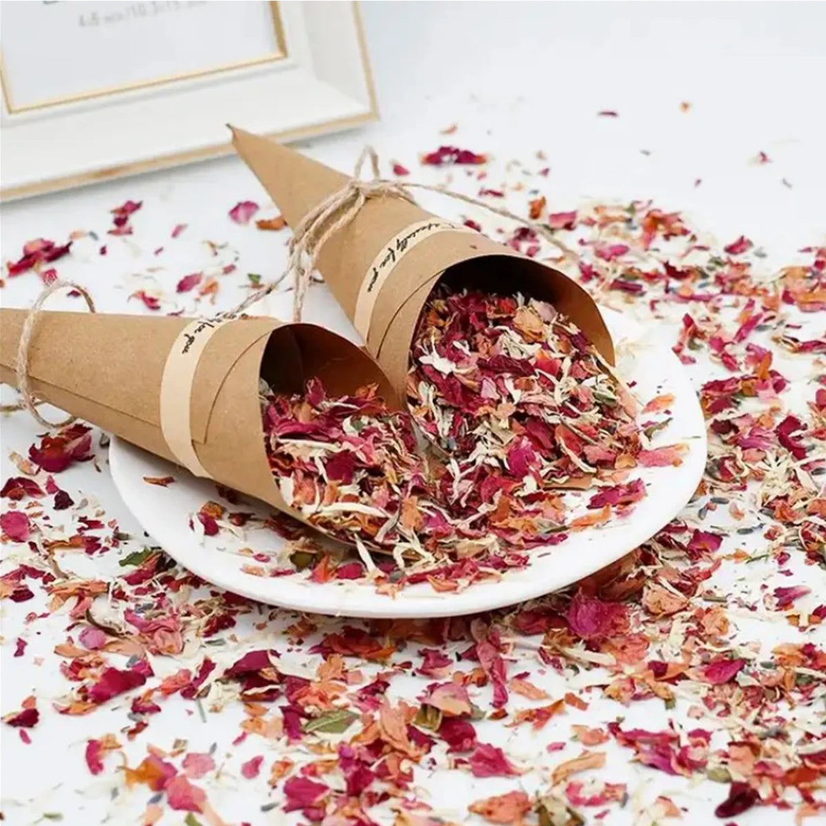 Rose Flower Petal 100% Natural Wedding Confetti Dried Flower Biodegradable Bridal Shower Valentine's Day Gift