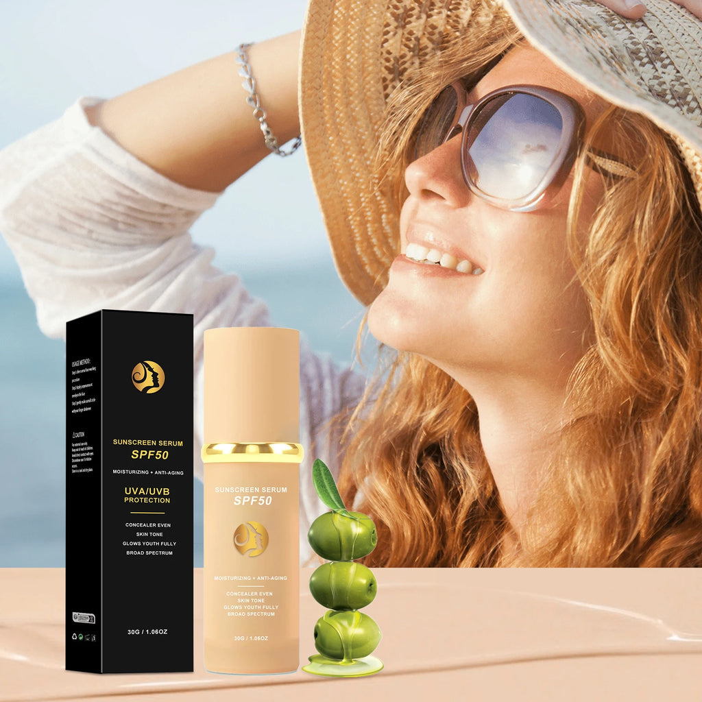Sunscreen liquid foundation 30g, waterproof, sweat proof, goodbye to dry pickup powder, concealer, even skin color