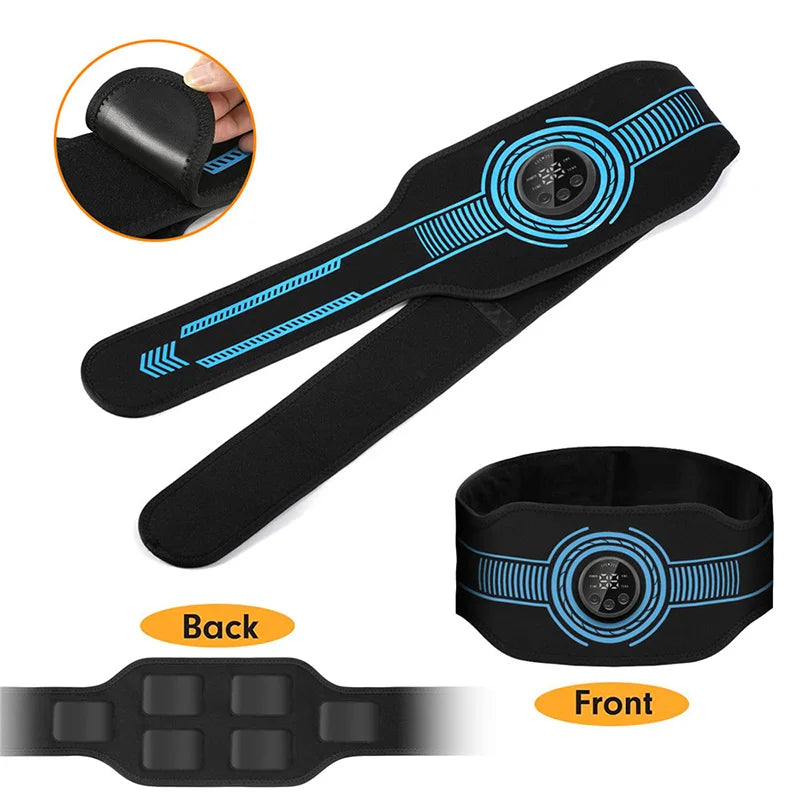 Fitness Belt USB Smart Ab Trainer Body Waist Arm Leg Massage Training Unisex