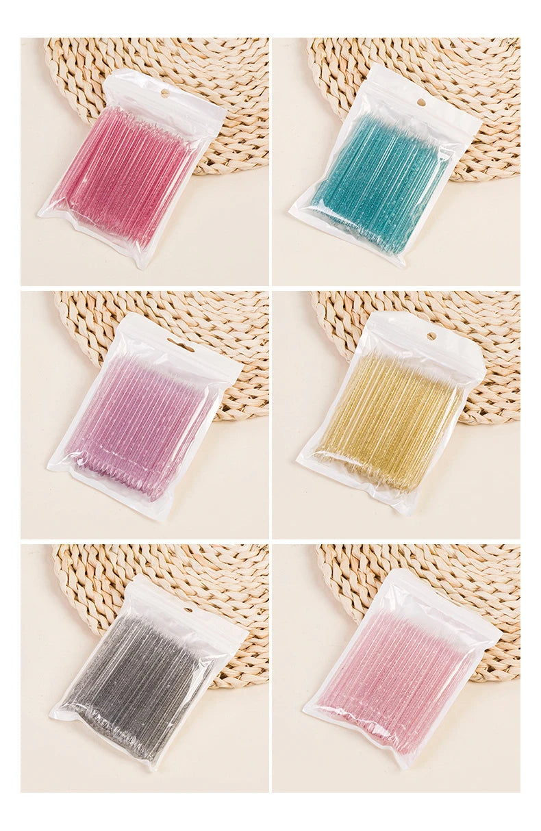 50/100 Pcs Reusable Double-Ended Cuticle Tool - Crystal Nail Art Pusher for Manicure & Pedicure