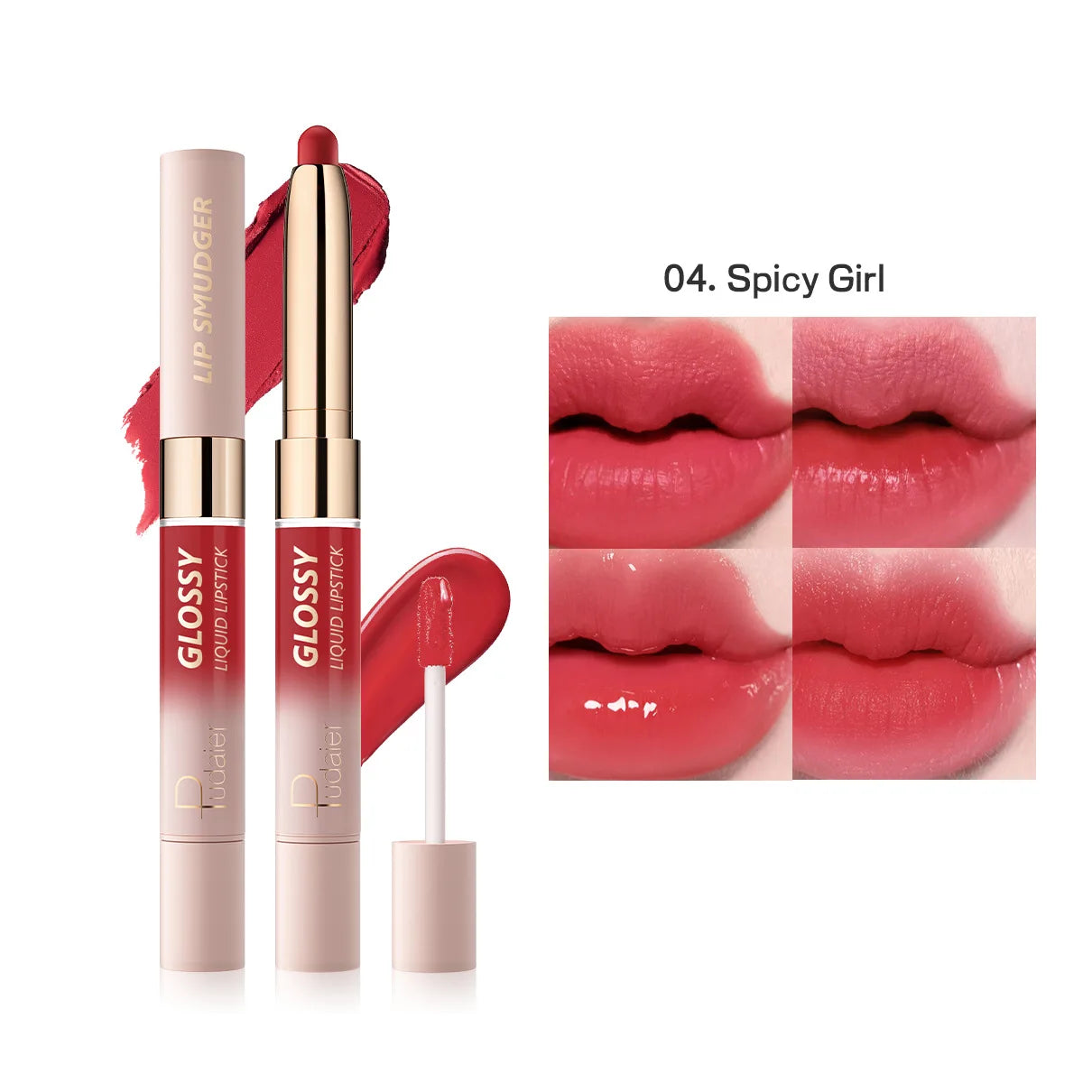10-Color Double-Headed Lipstick Lip Gloss Moisturizing and Durable Matte Lip Gloss Color-Producing Liquid Lipstick For Makeup