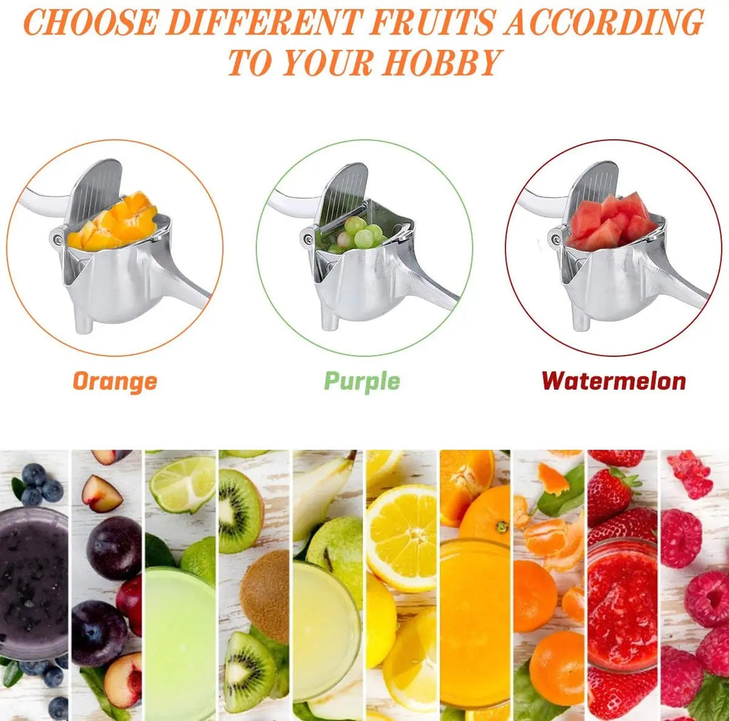 2024 Manual Juice Squeezer Aluminum Alloy Hand Pressure Juicer Pomegranate Orange Lemon Sugar Cane Juice Bar Kitchen Fruit Tool
