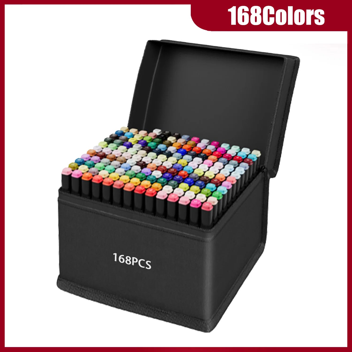 24-262 Colors Alcohol Drawing Markers Dual Tip Permanent Art Sketch Markers for Illustration School Supplied Christmas Gifts