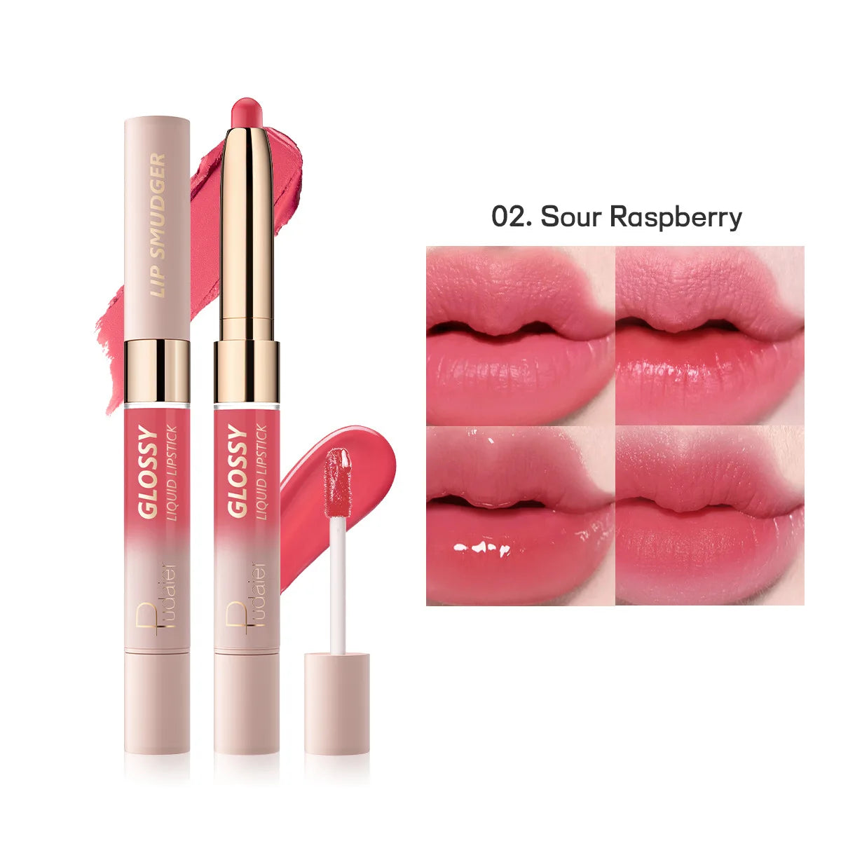 10-Color Double-Headed Lipstick Lip Gloss Moisturizing and Durable Matte Lip Gloss Color-Producing Liquid Lipstick For Makeup