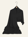 Muslim Premium Jersey Hijab Scarf Women Instant Hijab Unequal Length On Both Sides Easy to Wear Soft Jersey Plain Shawl Wraps