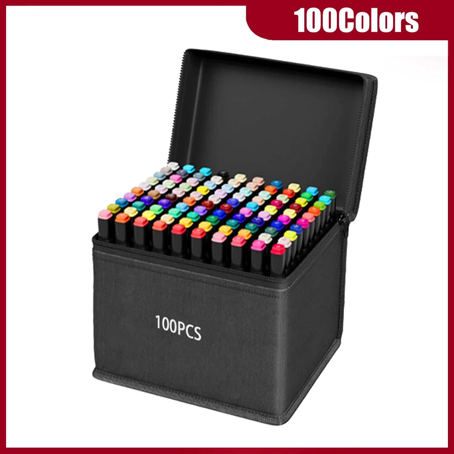24-262 Colors Alcohol Drawing Markers Dual Tip Permanent Art Sketch Markers for Illustration School Supplied Christmas Gifts