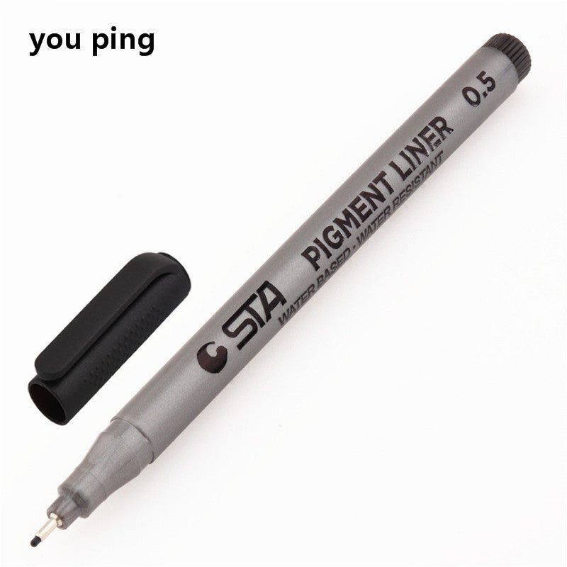 Waterproof Art Markers Brush Pen Sketch Drawing comics Pigment Line Pens  Office  School Stationery Supplies