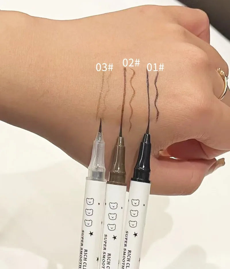 Cute Bear Waterproof Long-Wearing Liquid Eyeliner Makeup Quick-Drying, Smudge-Resistant,  Formula for Sensitive Eyes Cosmetics
