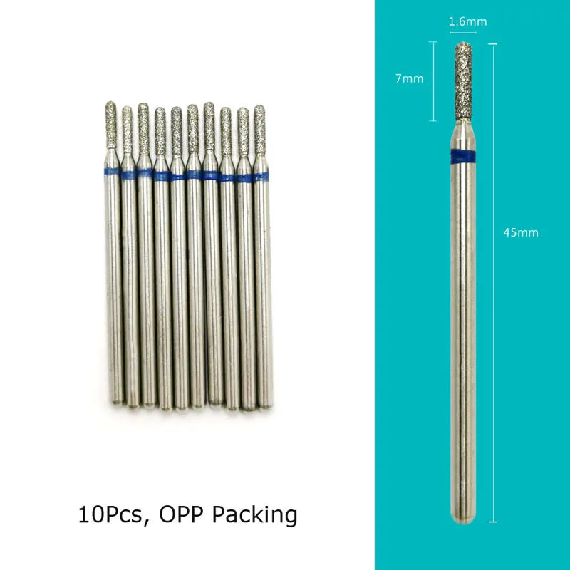 HYTOOS Nail Drill Bits Diamond Cutters for Manicure Cuticle Burr Milling Cutter for Pedicure Nails Accessories Tools