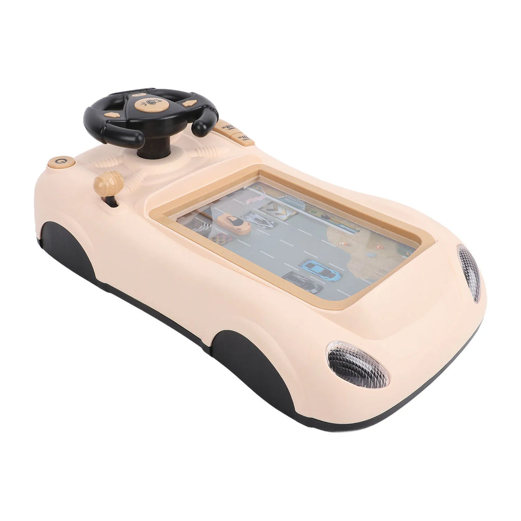 Kids Steering Wheel Racing Car Toy Car Racing Adventure Toy with Steering Wheel Interactive Simulated Driving Racing Car Game