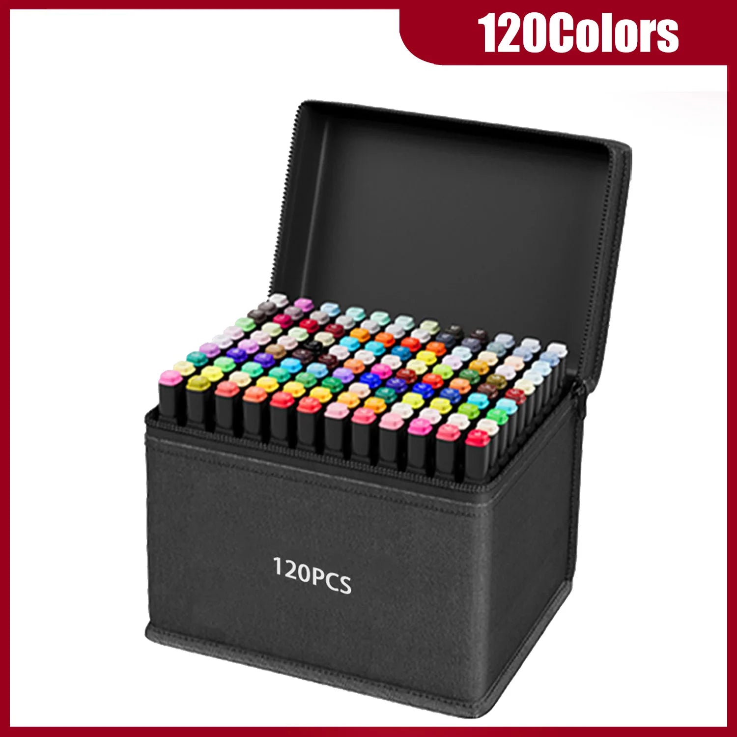 24-262 Colors Alcohol Drawing Markers Dual Tip Permanent Art Sketch Markers for Illustration School Supplied Christmas Gifts