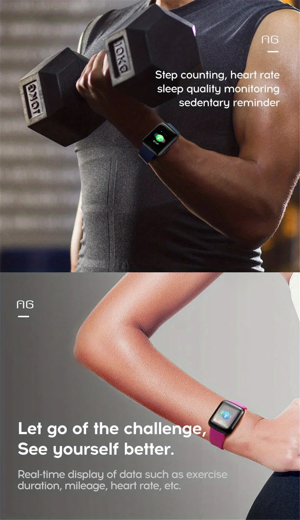 Smartwatch For Women Men Watches Heart Rate Monitor Electronic Fitness Smart Watch Calories Music Player 116Plus Y68 Bracelet